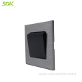 16AX Stainless Steel Switch 1Gang 2Way Wide Rocker